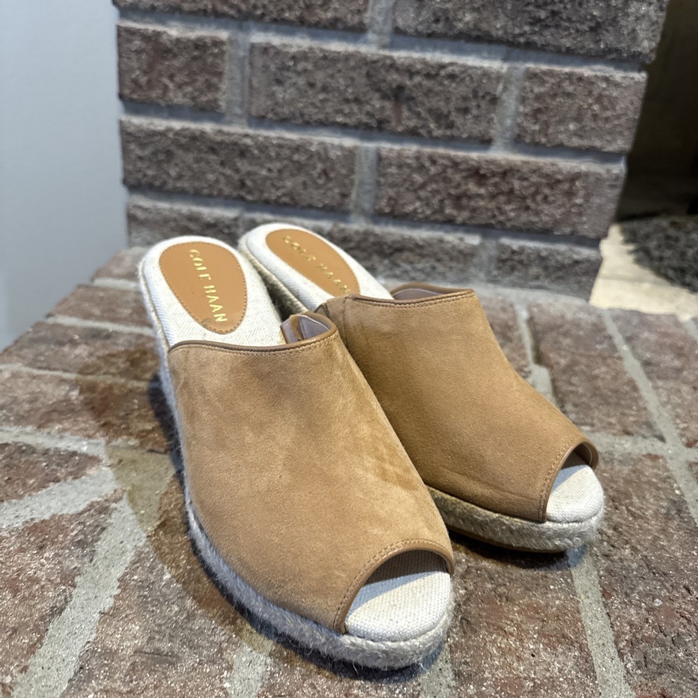 Cole Haan Women's Cloudfeel Southcrest Espadrille Mule Wedge Sandal Size 6.5B #8